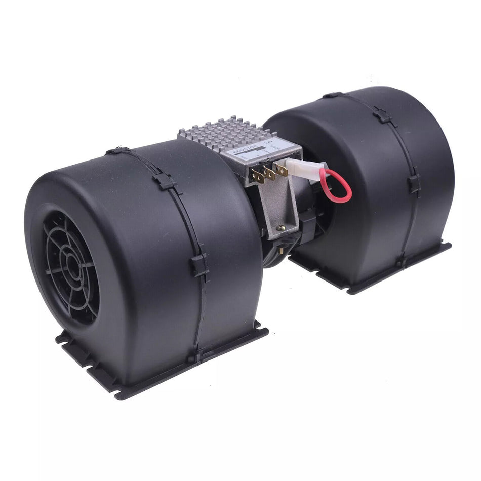 12V 3 Speed Dual Wheel Blower Motor 134684473 for CASE Tractor CS100 CS120 CS130 CS90 CVX130 CVX1135 CVX1155 CVX1195