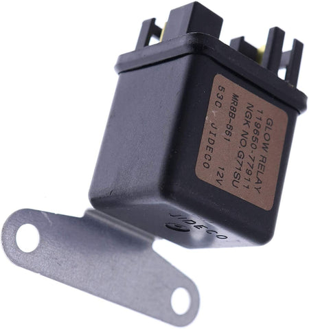 12V Glow Plug Relay 16415-65600 16415-65602 for Kubota Engine D722 D902 D905 D1105 V3300 Type 2 - KUDUPARTS