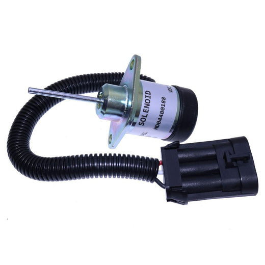 12V Stop Shut Off Solenoid 1G577-60011 for Kubota Engine V3300DIT V3800T - KUDUPARTS