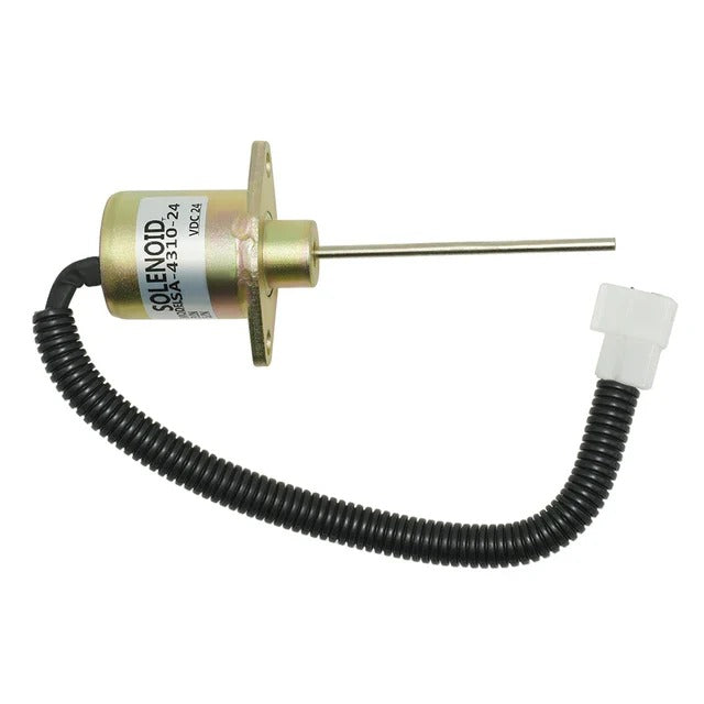 12V Stop Solenoid 17490-60010 SA-4310-12 for Kubota Engine D1703 Tractor L3408 L3608 - KUDUPARTS