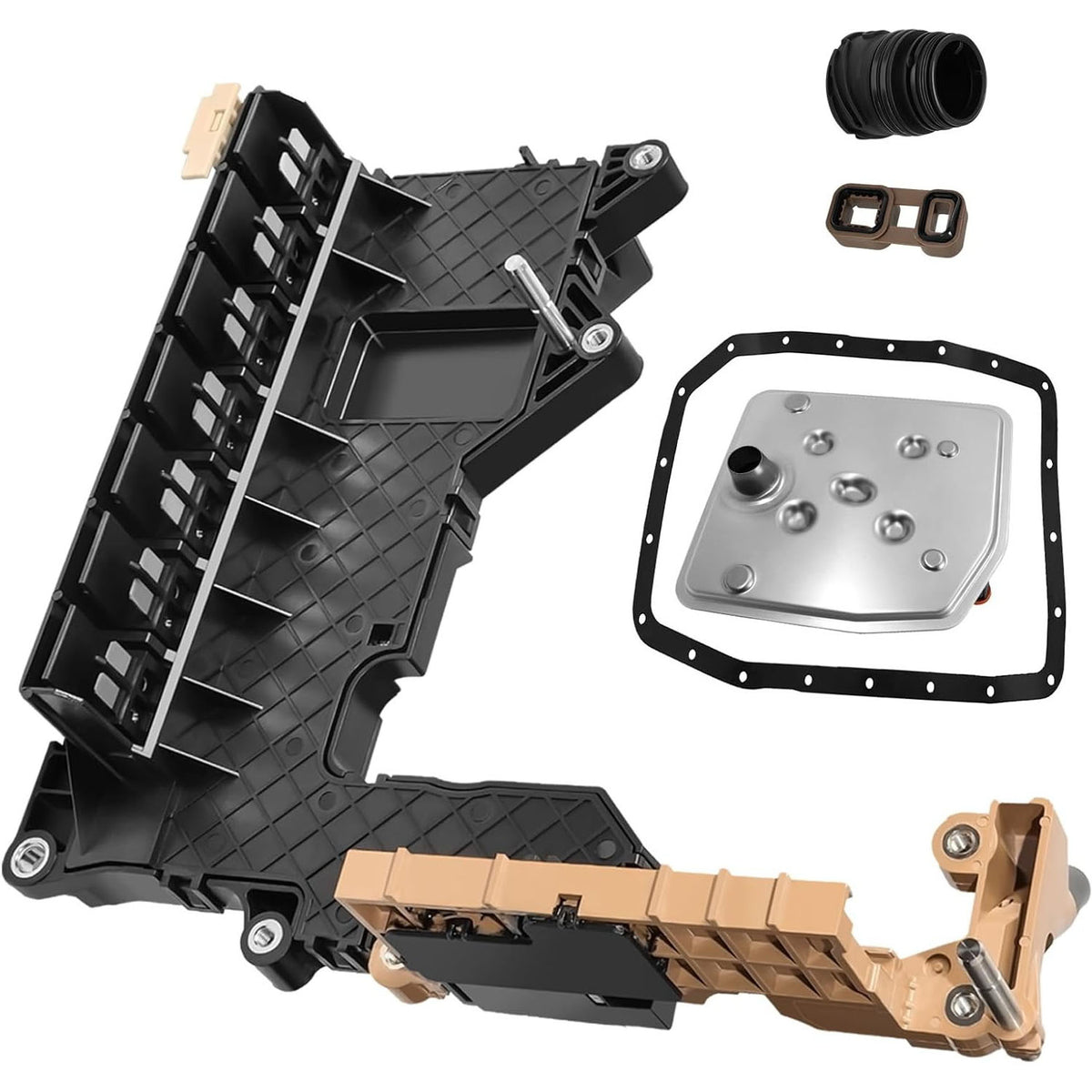 Transmission Conductor Plate & Filter with Gasket Kit & Valve Body Module Connector & Seal for Ford Expedition F-150 F-250 Mustang Transit 350 Lincoln Navigator - KUDUPARTS