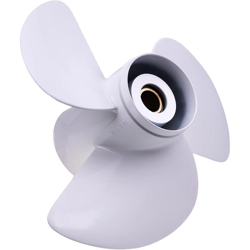 Hélice 3 pales droite 13 1/4" x 17" 6E5-45945-01-EL pour moteur de bateau Yamaha 50 60 70 75 80 85 90 100 115 130 CV avec carter d'engrenage