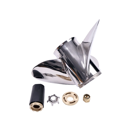 14 5/8 x 25 Pitch Right Tempest Plus Propeller Impeller 48-8M0151386 for Mercury Outboard 135-400HP Command Thrust 90-115HP Alpha Bravo One - KUDUPARTS