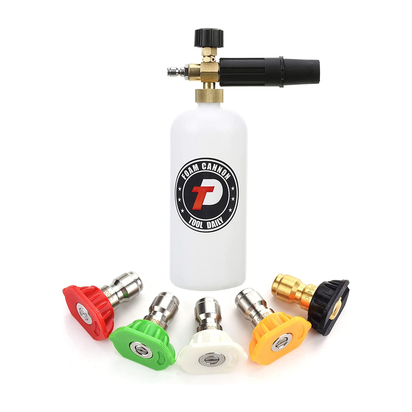 1/4 Inch Quick Connector Foam Cannon With 5 Nozzle Tip for Karcher Pressure Washer K2 K3 K4 K5 K6 K7