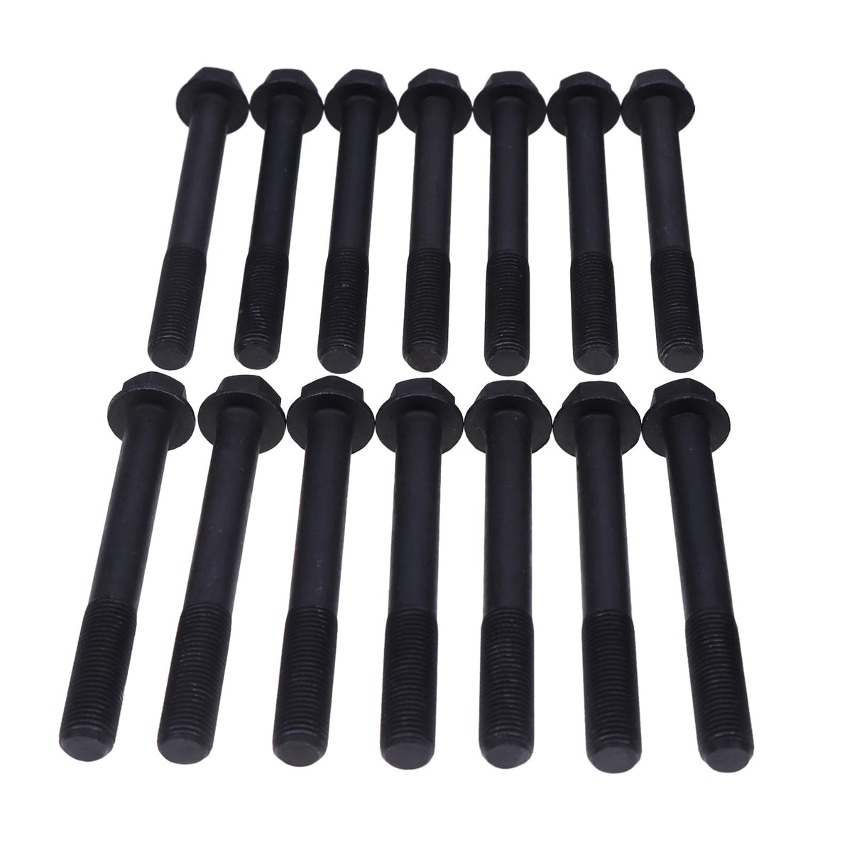 14 PCS Cylinder Head Bolt 19013-03450 for Kubota Engine D1403 D1503 D1703 D1803 - KUDUPARTS
