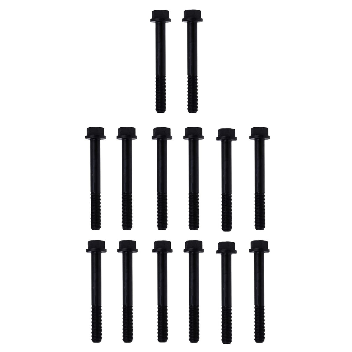 14Pcs Cylinder Head Bolt 25-15024-00 for Kubota D1105 Carrier CT3.69 CT3-69-TV Engine - KUDUPARTS