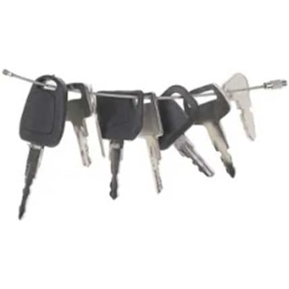 8 Pcs Ignition Key D250 A77313 F900 for Bobcat CASE New Holland Heavy Equipment - KUDUPARTS