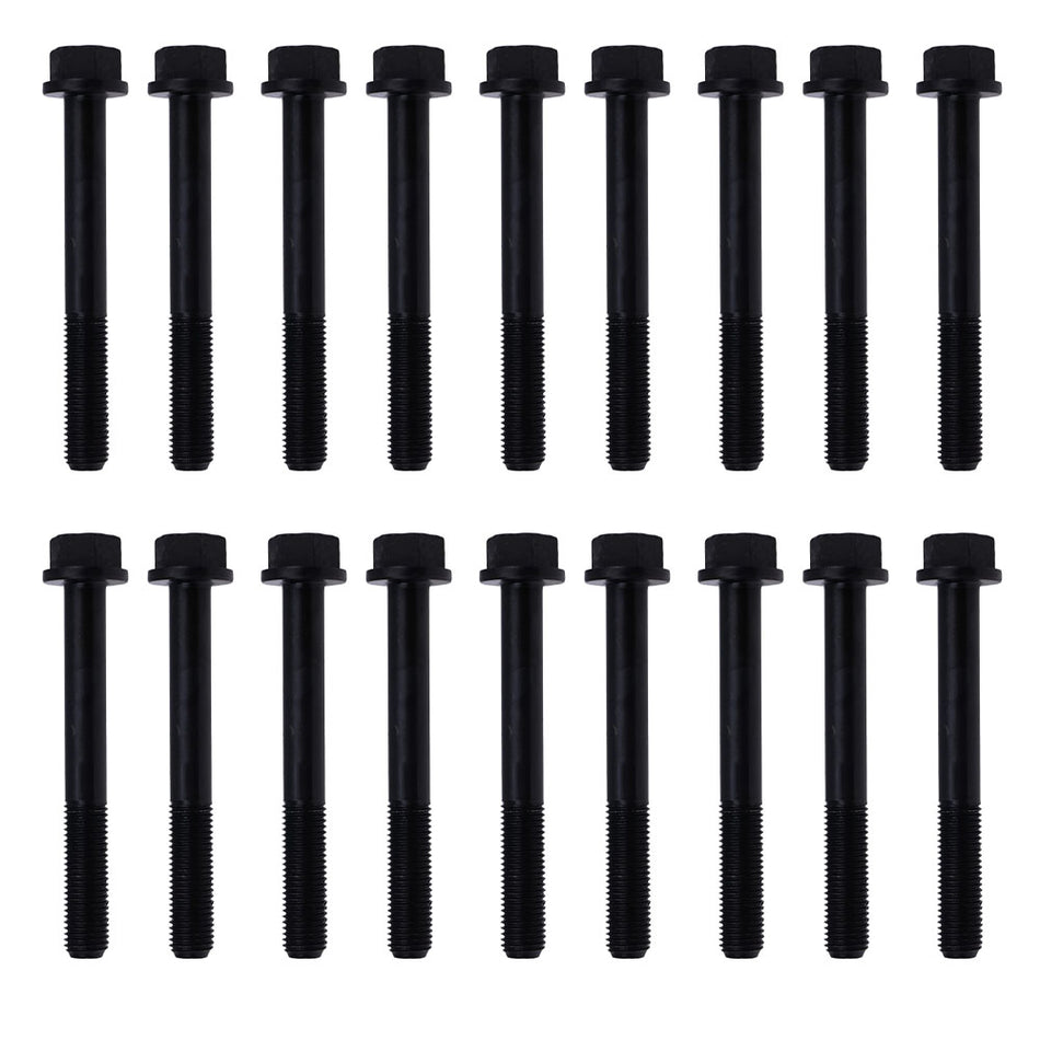 18Pcs Cylinder Head Bolt 25-15024-00 for Kubota V1505 Carrier CT491 CT4-91-TV CT4.91 Engine