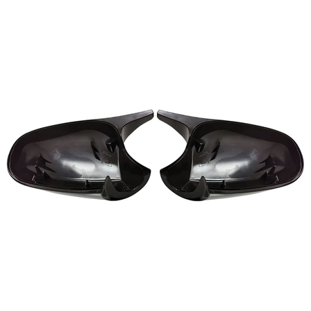1 Pair Gloss Black M3 Style Side Mirror Cover Cap 51167205291 51167205292 for BMW E90 E92 E93 E82 323i 325i 328i 335i LCI 2009-2011 - KUDUPARTS