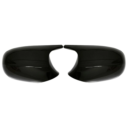 1 Pair Gloss Black M3 Style Side Mirror Cover Cap 51167205291 51167205292 for BMW E90 E92 E93 E82 323i 325i 328i 335i LCI 2009-2011 - KUDUPARTS