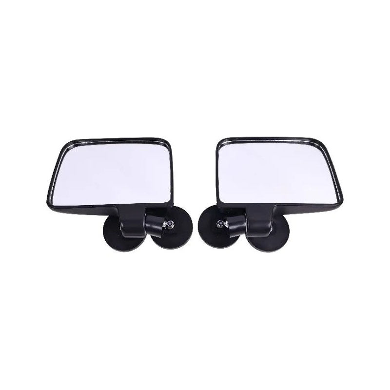 1 Pair Rubber Coated Magnetic Side Mirror 03RVM0001BBK for Kubota John Deere Forklift Tractor - KUDUPARTS