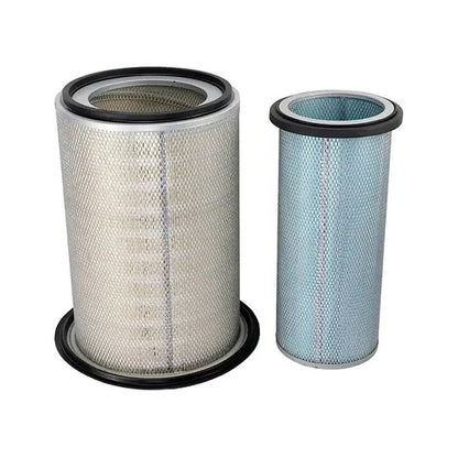 1 Set Air Filter 6128-81-7042 for Komatsu Engine 6D140-1 6D170-1 Excavator PC1600-1 PC1800-6 PC650-5 PC710-5 PC800-6 - KUDUPARTS