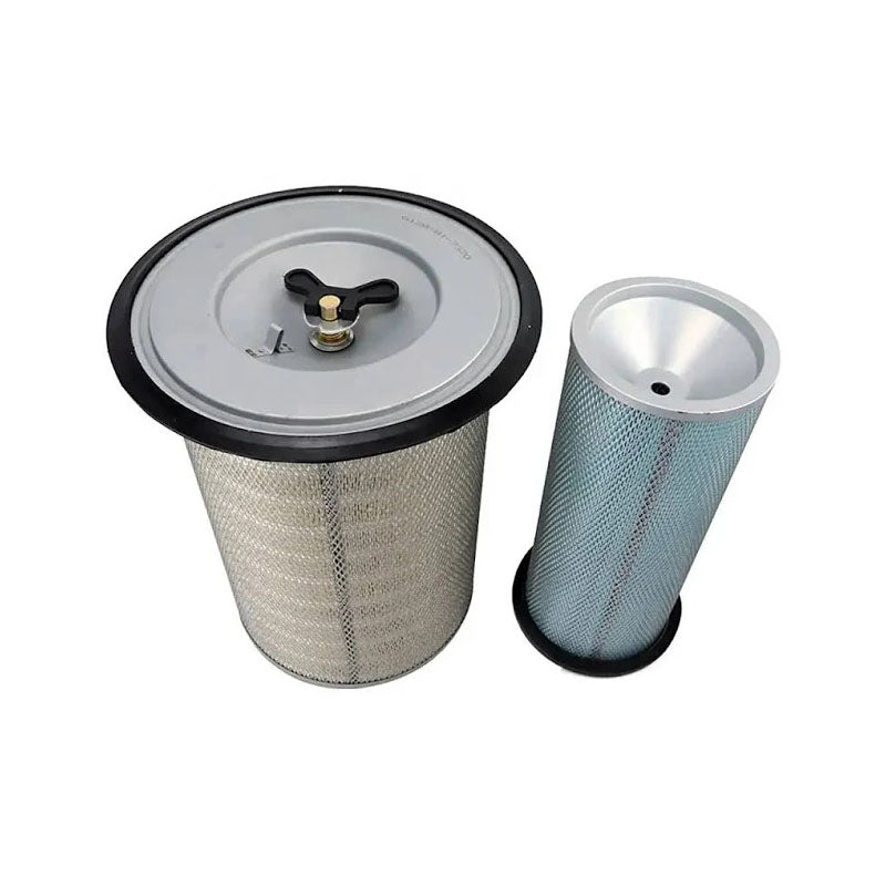 1 Set Air Filter 6128-81-7042 for Komatsu Engine 6D140-1 6D170-1 Excavator PC1600-1 PC1800-6 PC650-5 PC710-5 PC800-6 - KUDUPARTS