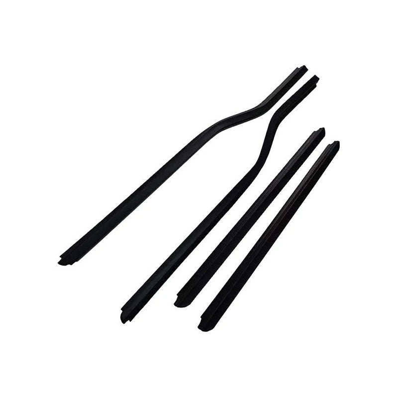 1 Set Door Window Belt Weatherstrip F81Z-2625596-AA for Ford F250 F350 F450 F550 Excursion - KUDUPARTS