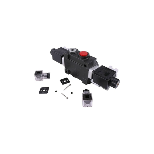 1 Spool Solenoid 12V DC Hydraulic Control Valve Double Acting HCV-S1x13 for Valve 13 GPM 3600 PSI - KUDUPARTS