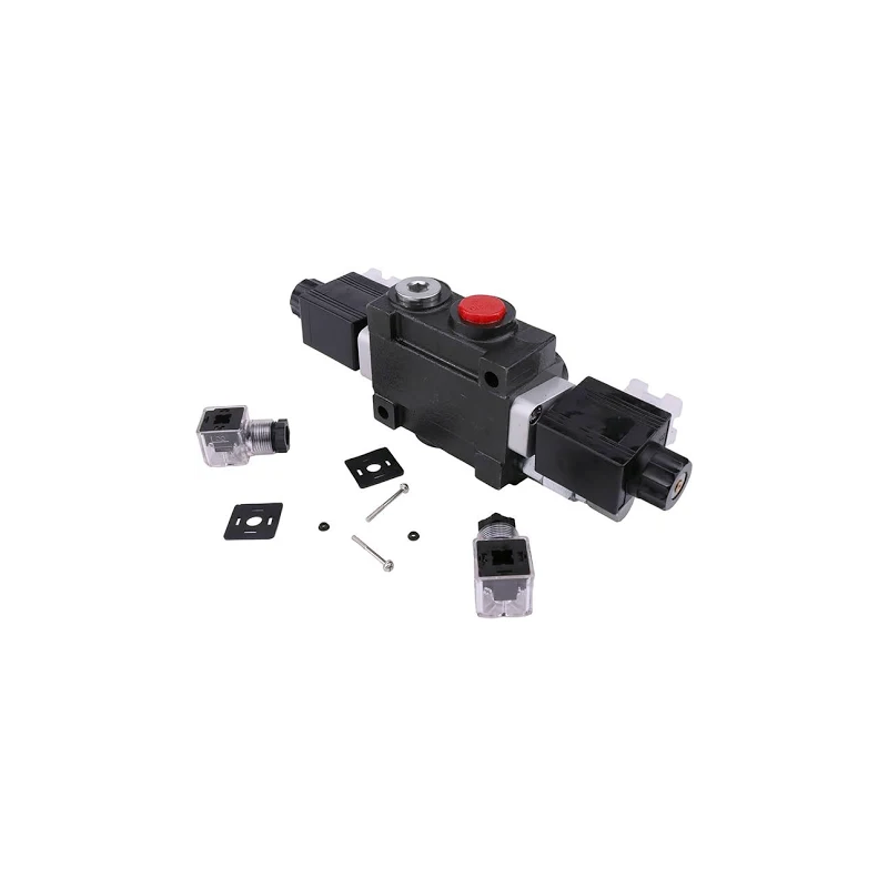 1 Spool Solenoid 12V DC Hydraulic Control Valve Double Acting HCV-S1x13 for Valve 13 GPM 3600 PSI - KUDUPARTS