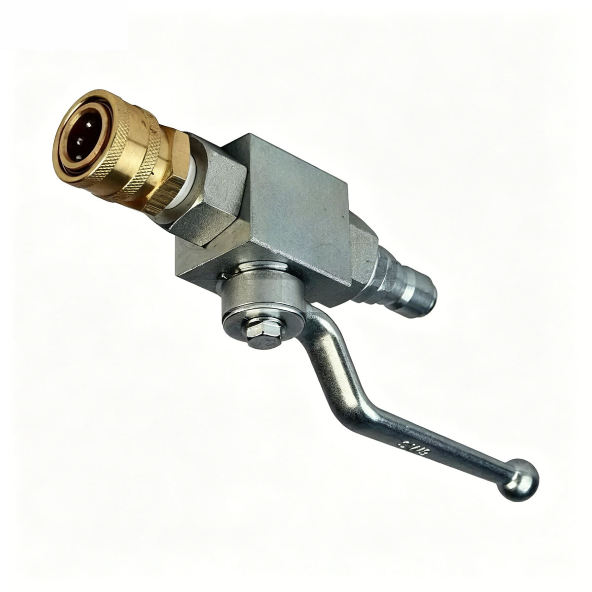 3/8" 7250 PSI High Pressure Steel Ball Valve BKH-38-NPT-1123-QCP for Washer - KUDUPARTS