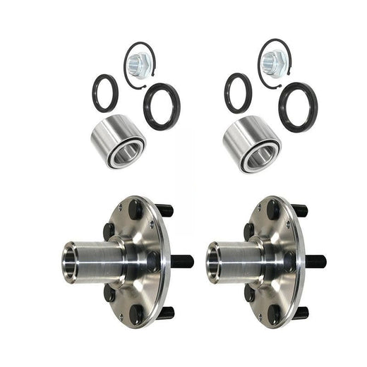 2 Sets Front Wheel Hub and Bearing Kit 513248 930-502 for Subaru Forester Impreza Excludes Legacy - KUDUPARTS
