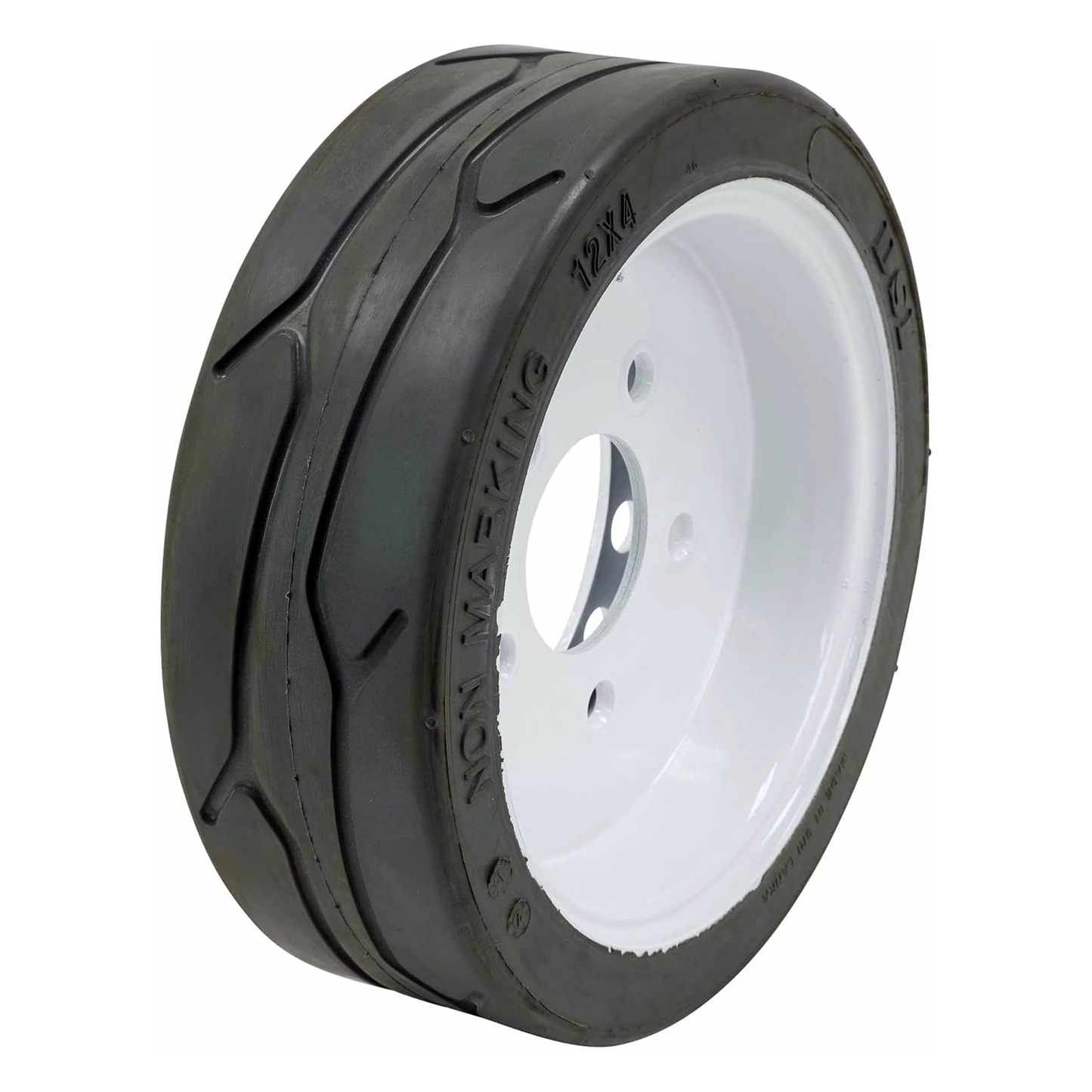 Roue moulée grise 200 x 8 (modèle 152040) pour élévateur à ciseaux Skyjack SJ3219 3015 SJ3215