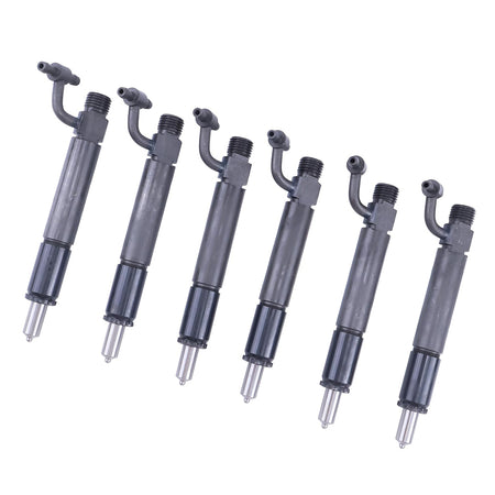 6 PCS Fuel Injector With Nozzle 1813859C91 780335 for Navistar Engine DT360 DT466 - KUDUPARTS