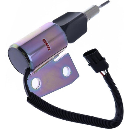 24V Shutoff Solenoid 6732-82-9110 for Komatsu Excavator PC150LC-6 PC150LC-6K PC150-6 - KUDUPARTS