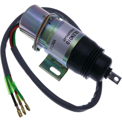12V Stop Solenoid 894453-3411 8-94453341-0 for Isuzu Engine 4JG1 4JG2 6BG1 6BB1 6B61 4J62 4J61 - KUDUPARTS