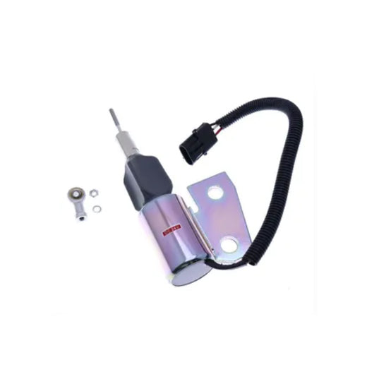 24V Stop Solenoid SA-4941-24 3991168 3964628 for Cummins 4BT Engine Hyundai R130 Excavator - KUDUPARTS