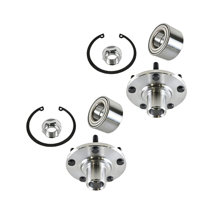 2 Sets Front Wheel Hub and Bearing Kit D44600SJKJ00 for Honda CR-V 2012-2016