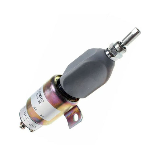 24V 3 Wires Stop Solenoid 600-815-7550 SA-4269-24 for Komatsu 4D102E-1 6D102E-1 4D95L-1 Engine WA320 WA320-3 D41E-6 GD355A-3 - KUDUPARTS