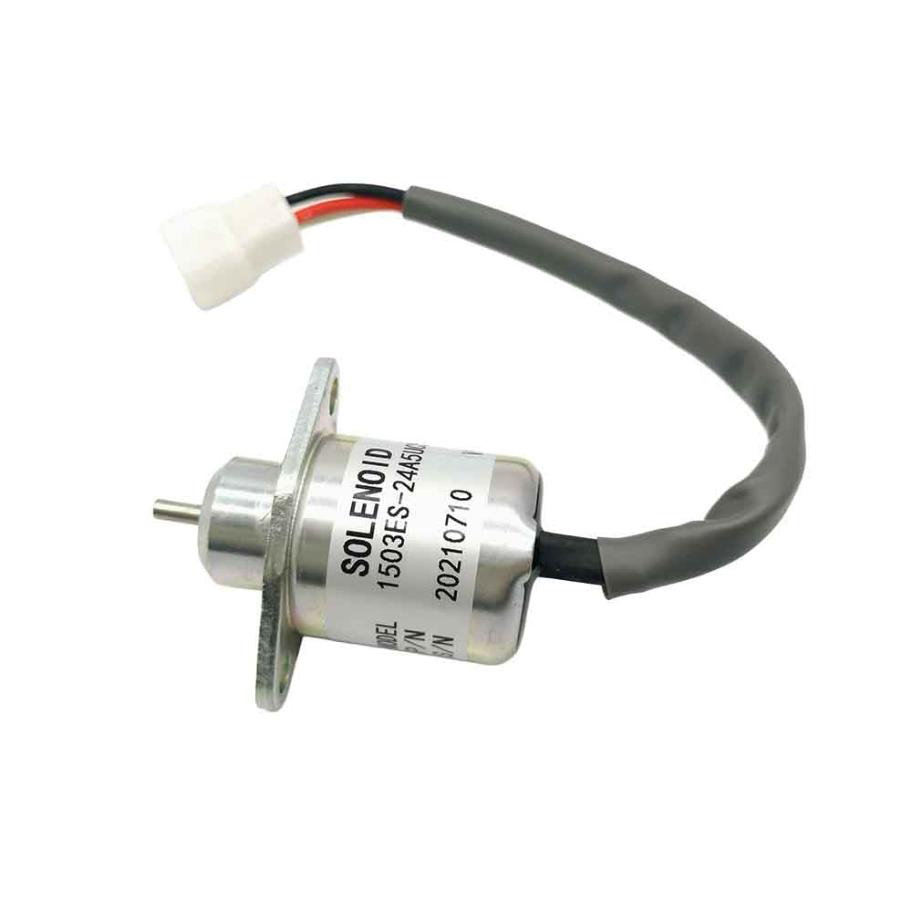 24V Fuel Shutdown Solenoid 1503ES-24A5UC5S SA-4567-T for Kubota 05 Series Engine D905 D1005 D1105 V1205 V1305 V1505 V1505T Tractor BX2200