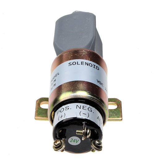 24V Fuel Shutoff Stop Solenoid Valve 1751ES-24A6ULB1S5 for Kubota Engine - KUDUPARTS