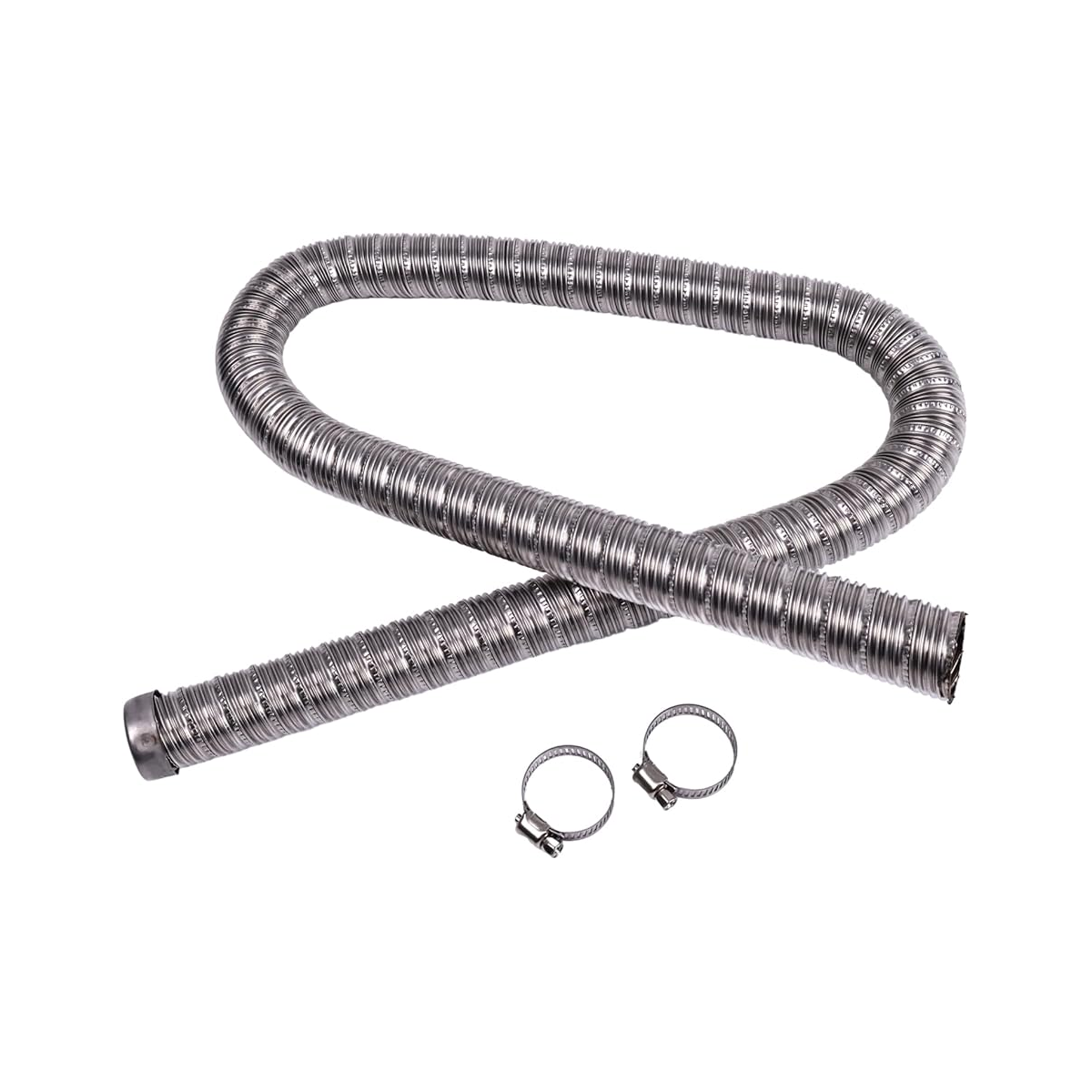 24mm Stainless Steel Exhaust Pipe(1m) 36061296 90394 with Clamps for Webasto Eberspacher