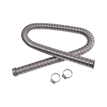Tubo de escape de acero inoxidable de 24 mm (1 m) 36061296 90394 con abrazaderas para Webasto Eberspacher