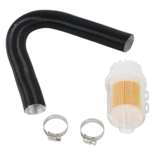 25mm Heater Air Intake Hose with Parking Heater Intake Air Filter and Clamp Connector for Eberspacher Air Heater Airtronic D2 D4 D1LC