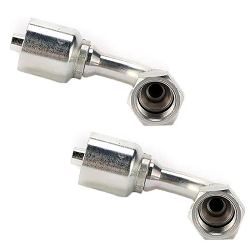 2PCS Crimp Fitting With 3/8" Female JIC 06Z-666 for Parker Weatherhead - KUDUPARTS