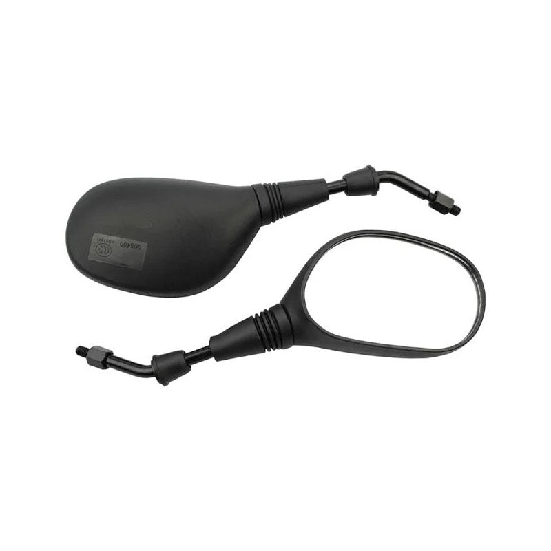 2 Pcs 10mm Black Plastic Rear View Mirror for 50cc 70cc 90cc 110cc 125cc 150cc 200cc 250cc Scooter ATV Dirt Bike