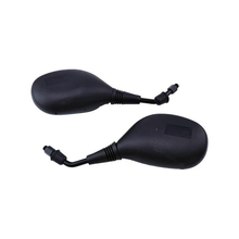2 Pcs 10mm Black Plastic Rear View Mirror for 50cc 70cc 90cc 110cc 125cc 150cc 200cc 250cc Scooter ATV Dirt Bike