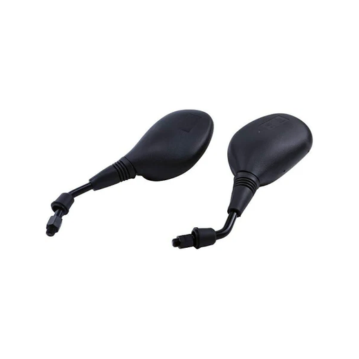 2 Pcs 10mm Black Plastic Rear View Mirror for 50cc 70cc 90cc 110cc 125cc 150cc 200cc 250cc Scooter ATV Dirt Bike - KUDUPARTS