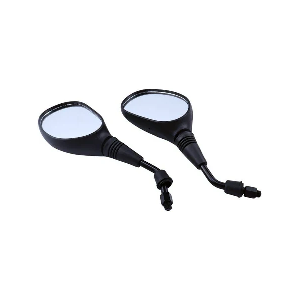 2 Pcs 10mm Black Plastic Rear View Mirror for 50cc 70cc 90cc 110cc 125cc 150cc 200cc 250cc Scooter ATV Dirt Bike