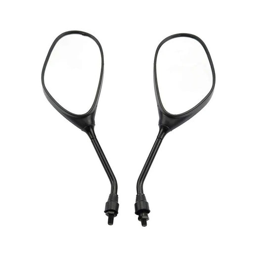 2 Pcs 8mm Black Plastic Rearview Mirror for 50cc 70cc 90cc 110cc 125cc 150cc 200cc 250cc ATV Motorcycle Scooter - KUDUPARTS