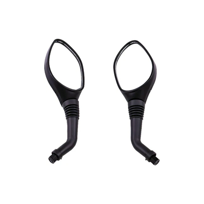 2 Pcs 8mm Clockwise Universal Fitment Rear View Mirror for GY6 Touring Bike Sport Bike Cafe Racer