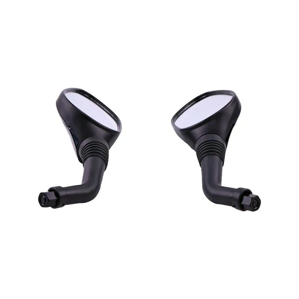2 Pcs 8mm Clockwise Universal Fitment Rear View Mirror for GY6 Touring Bike Sport Bike Cafe Racer - KUDUPARTS