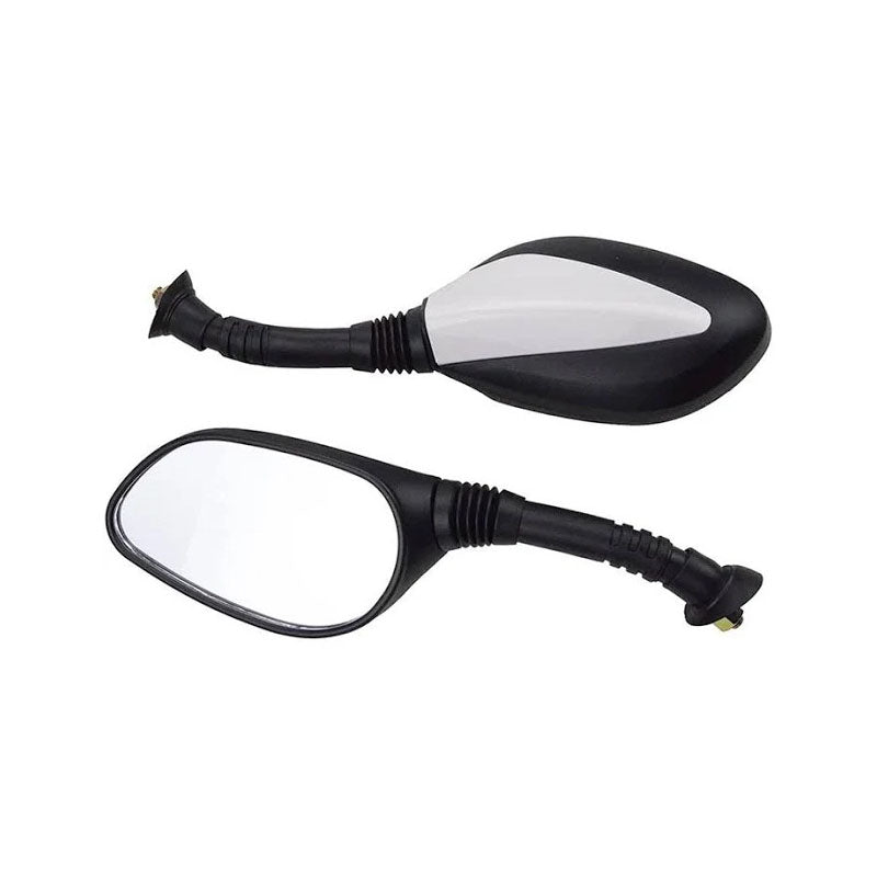 2 Pcs 8mm Silver Universal Rear View Mirror for GY6 50cc 125cc 150cc 250cc Scooter Moped Motorcycle