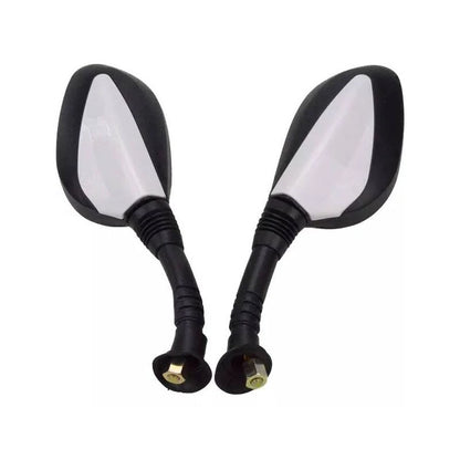 2 Pcs 8mm Silver Universal Rear View Mirror for GY6 50cc 125cc 150cc 250cc Scooter Moped Motorcycle