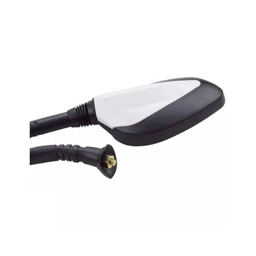 2 Pcs 8mm Silver Universal Rear View Mirror for GY6 50cc 125cc 150cc 250cc Scooter Moped Motorcycle - KUDUPARTS