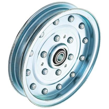 2 Pcs Flat Idler Pulley 5102831 5021976 5600184 for Ferris 5900500 5900708 5900781 5900783 5900943 5900993 Snapper 400Z 500Z Simplicity Mower