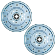 2 Pcs Flat Idler Pulley 5102831 5021976 5600184 for Ferris 5900500 5900708 5900781 5900783 5900943 5900993 Snapper 400Z 500Z Simplicity Mower