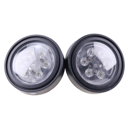 2 Pcs Headlight AR85258 RE10964 for John Deere Tractor 2955 3150 3155 2140 2350 4020 4050 4440 4620 5020 6030 7020 8360 8850 - KUDUPARTS