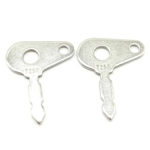 2Pcs Ignition Key T250 98800177 for Massey Ferguson Case JCB New Holland Ford Ship to US - KUDUPARTS