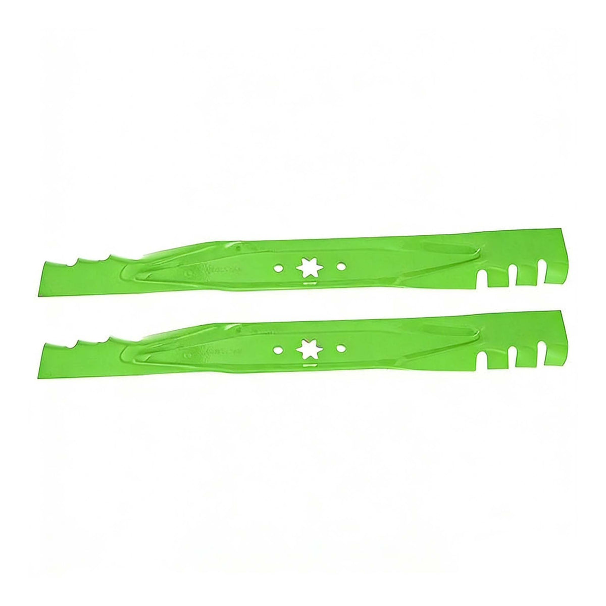 2Pcs Toothed Lawnrazor Blades 942-04308-X for Cub Cadet MTD Troy Bilt LTX1040 RZT-L42 - KUDUPARTS